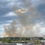 Fiamme sulla costa di Città Sant’Angelo, intervento dei vigili del fuoco