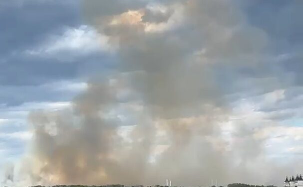 Fiamme sulla costa di Città Sant’Angelo, intervento dei vigili del fuoco