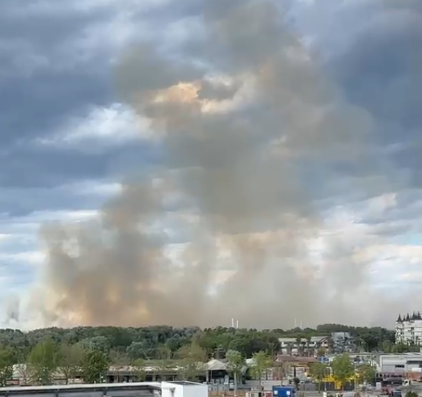 Fiamme sulla costa di Città Sant’Angelo, intervento dei vigili del fuoco