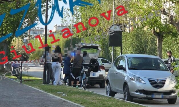 Giulianova, grave incidente in viale Orsini: ferito un ciclista