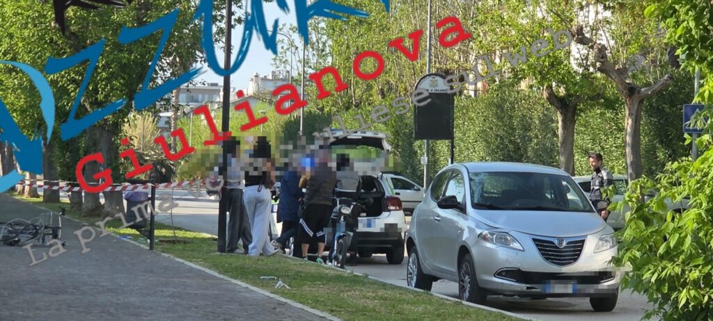 Giulianova, grave incidente in viale Orsini: ferito un ciclista