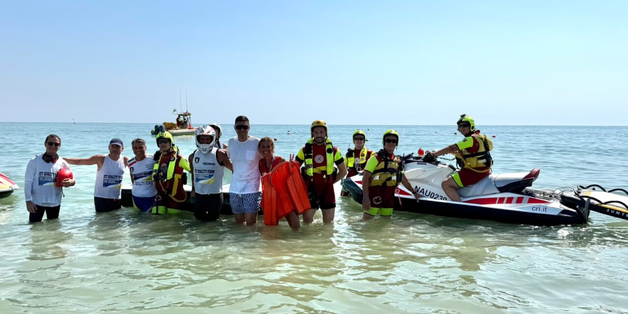 Tortoreto, in mare una giornata di inclusione con le moto d’acqua