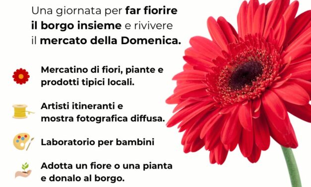 Sant’Omero, domenica il centro storico si anima con fiori e mercato