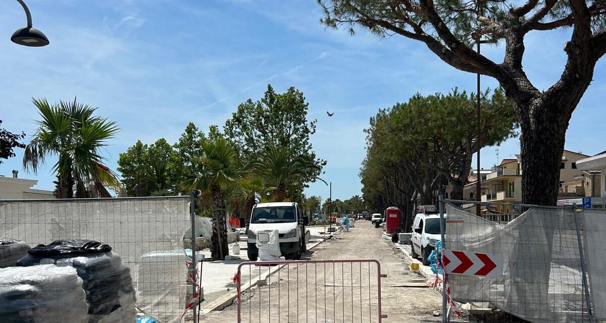Lungomare di Tortoreto, lavori verso il traguardo