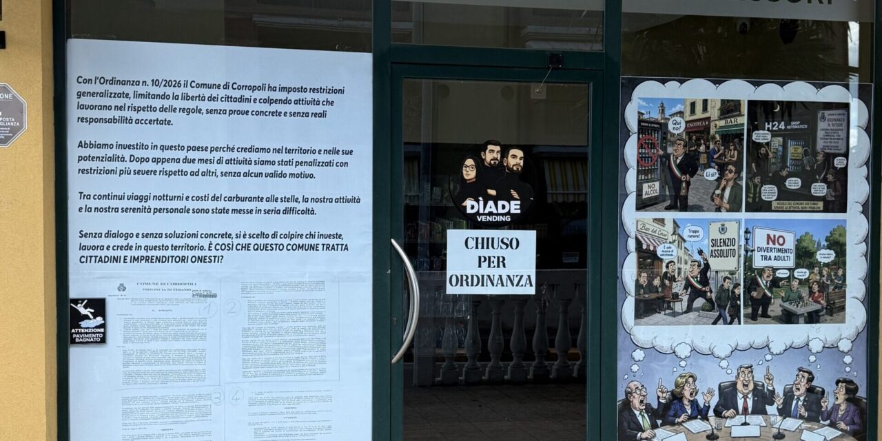 Corropoli, tensione sull’ordinanza: chiude un’attività al bivio