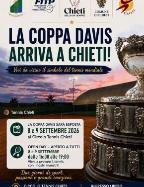 La Coppa Davis arriva a Chieti: due giorni di esposizione