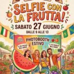 Frutta di stagione in posa al mercato contadino di Teramo