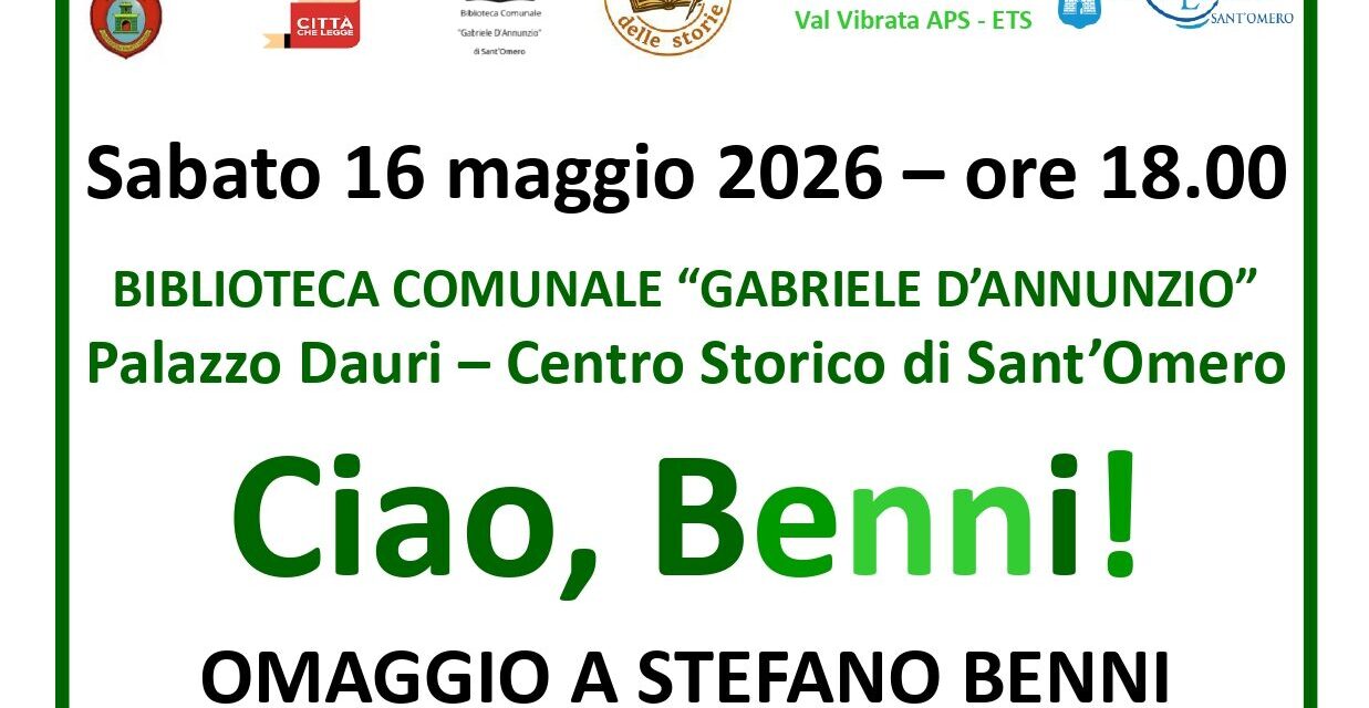 Sant’Omero omaggia Stefano Benni con letture in biblioteca