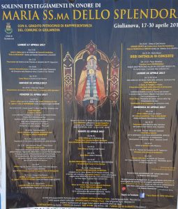 Programma Festa della Madonna dello Splendore