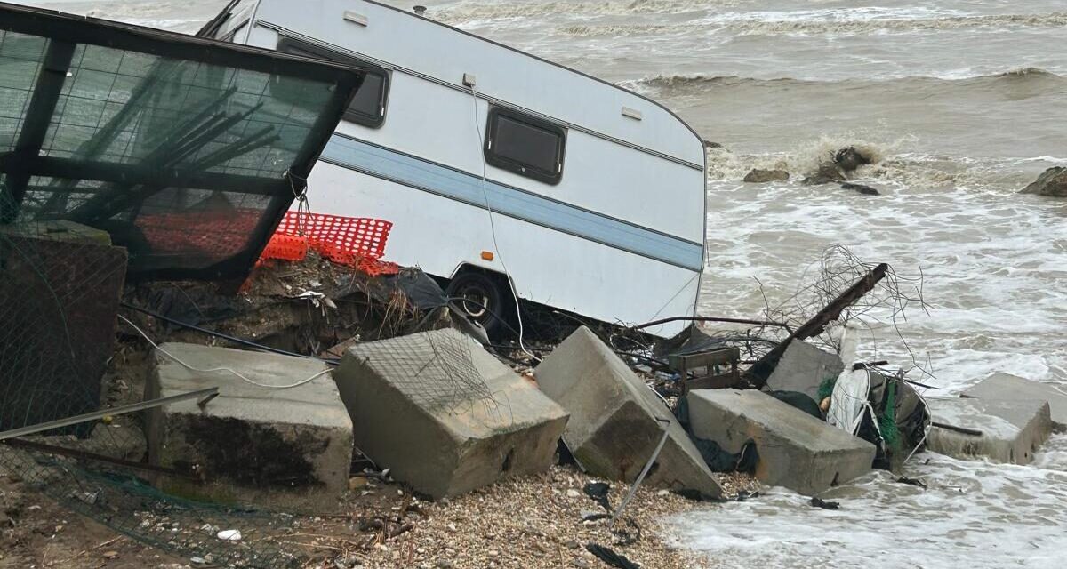 Villa Rosa sud, ripresi i lavori dopo il maltempo