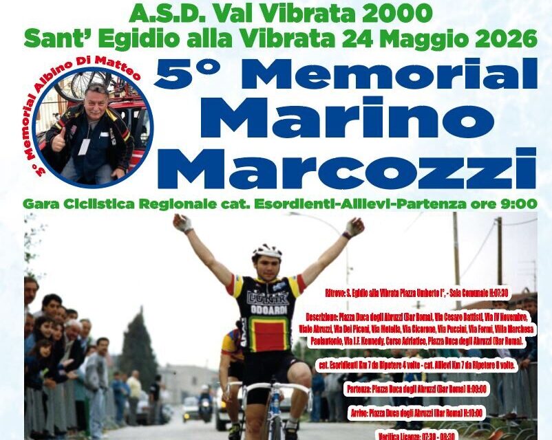 Giovani ciclisti in gara a Sant’Egidio per il Memorial Marcozzi