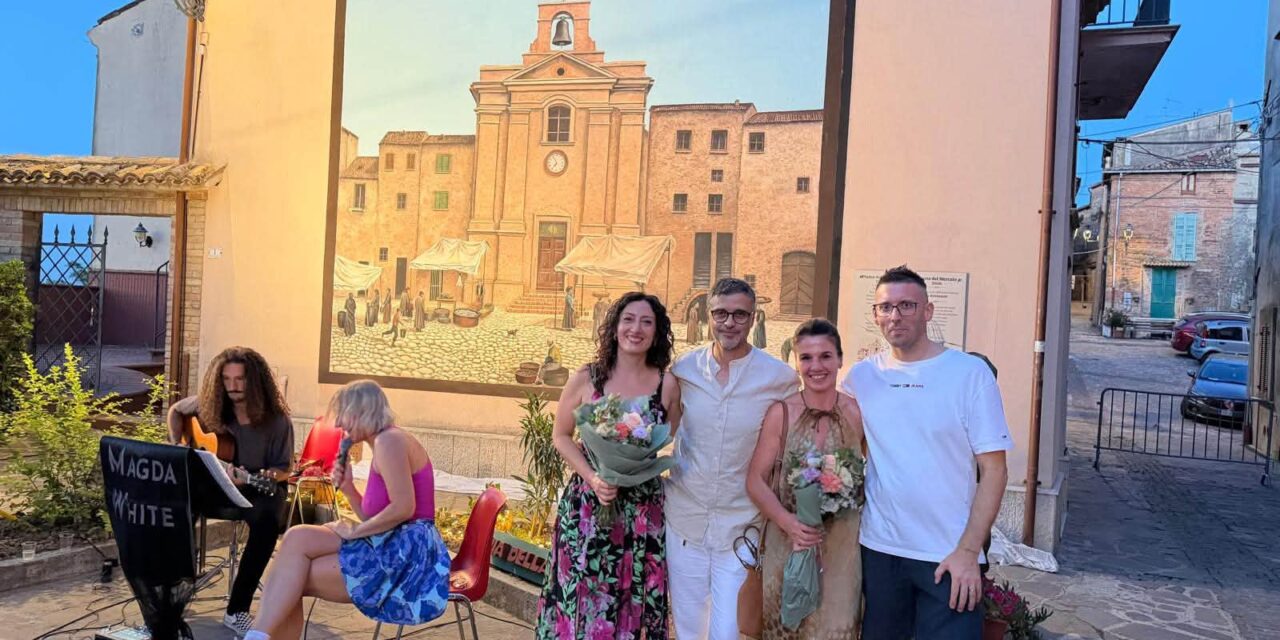 Sant’Omero, torna visibile il murale di piazza Dauri