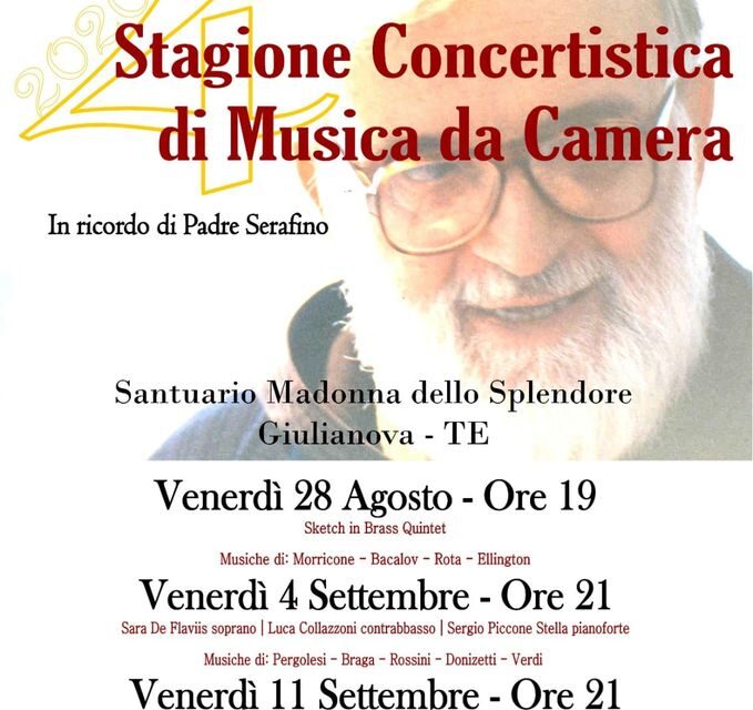 Giulianova: tre serate di musica da camera in ricordo di Padre Serafino