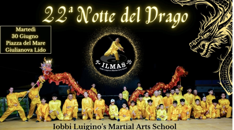 Arti marziali in scena a Giulianova con la 22ª Notte del Drago