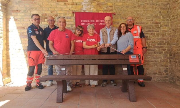 A Colonnella una panchina per promuovere la donazione di sangue