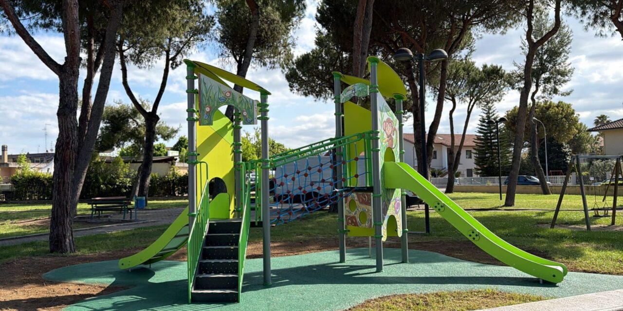 Martinsicuro, nuovi lavori nei parchi per famiglie e bambini