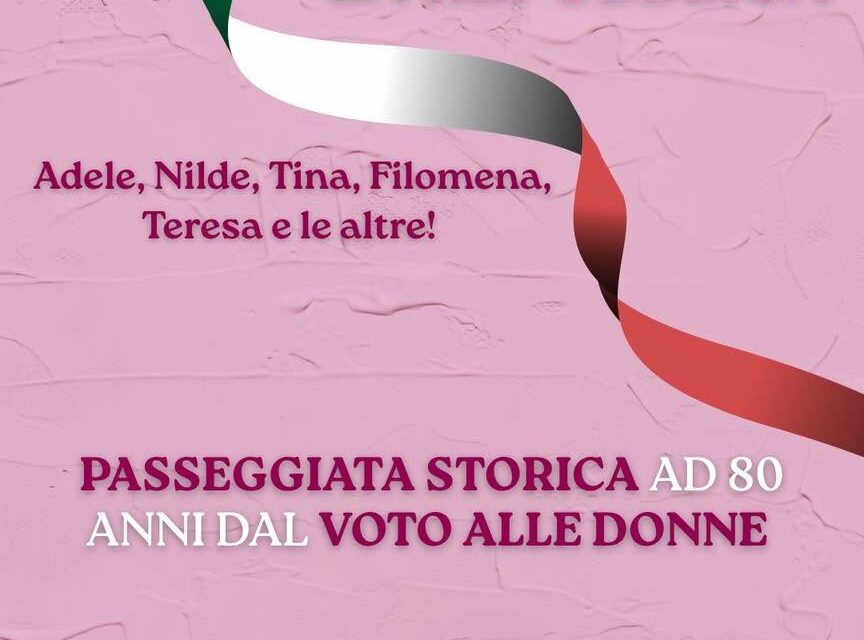 A Giulianova il 2 giugno un cammino sul voto femminile