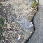 Tortoreto, acqua in strada da giorni in via Leonardo da Vinci