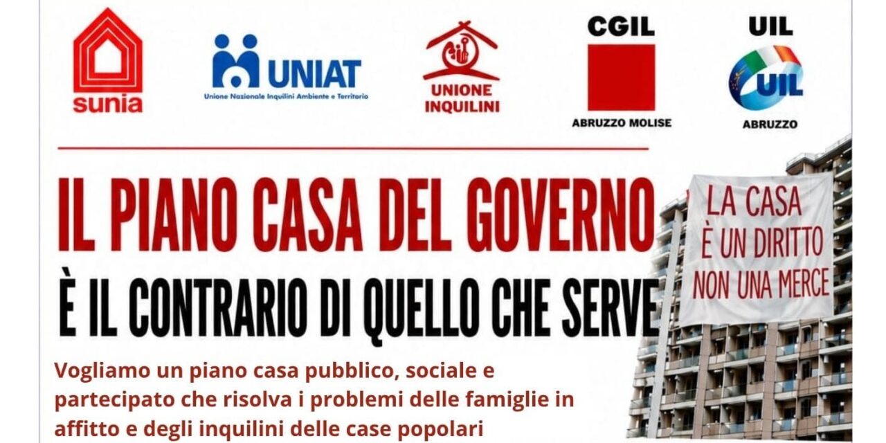 Casa e affitti, confronto regionale sul piano del Governo