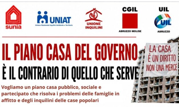 Casa e affitti, confronto regionale sul piano del Governo