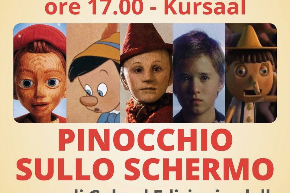 Giulianova, al Kursaal un incontro dedicato a Pinocchio sullo schermo