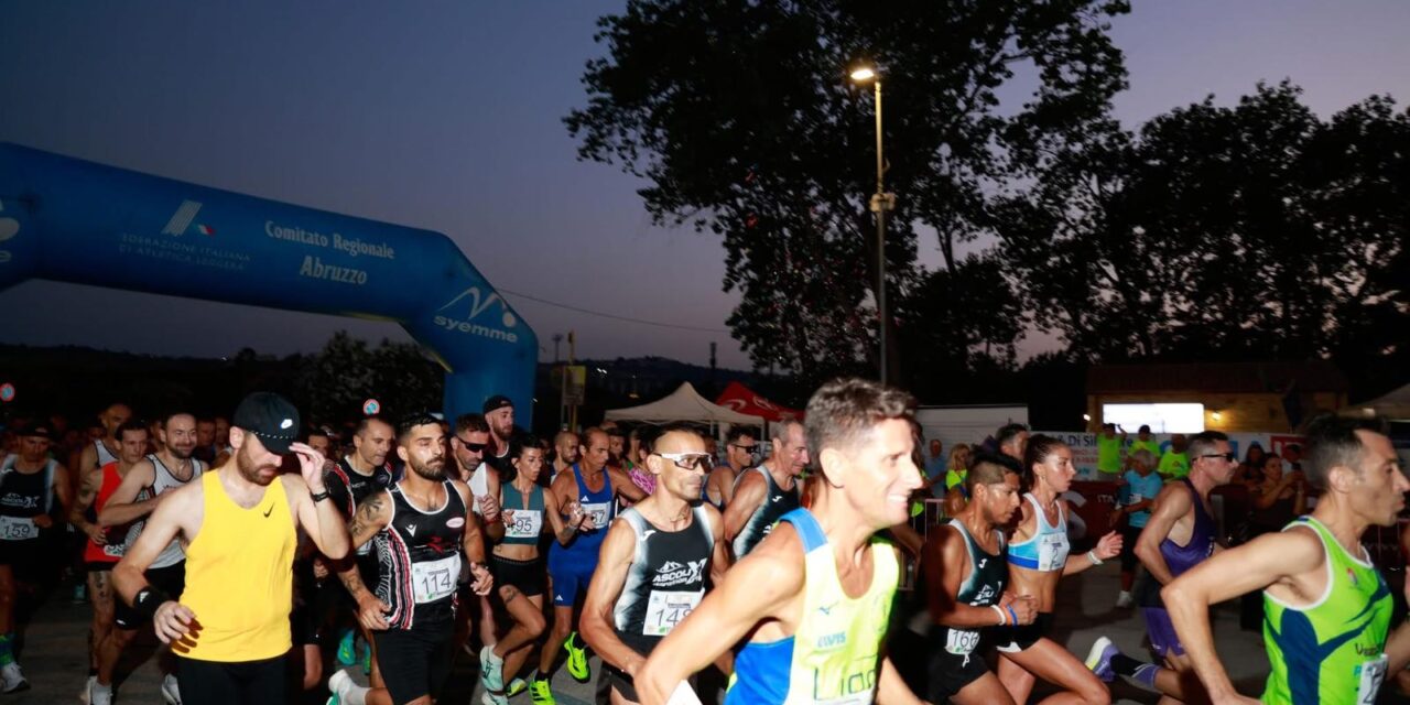Tortoreto, grande partecipazione alla corsa serale sul lungomare
