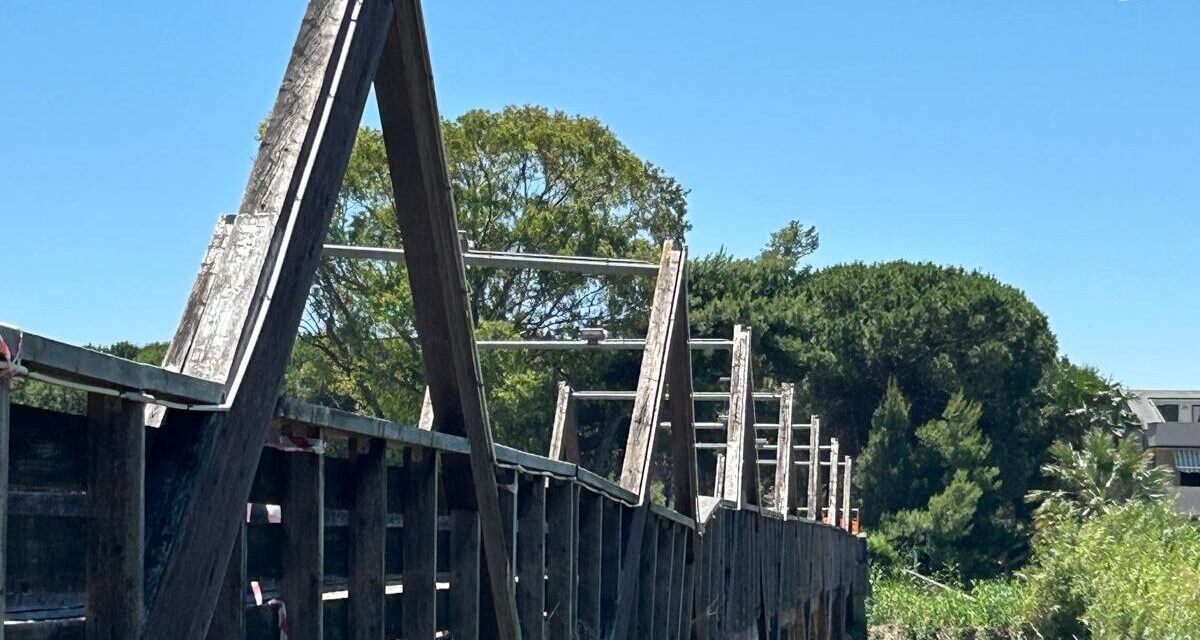 Salinello, chiarimenti sul cantiere del ponte ciclopedonale