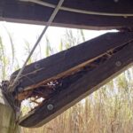 Allarme sul ponte ciclopedonale del Salinello a Tortoreto