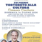 Tortoreto, il 14 giugno torna il Premio alla cultura