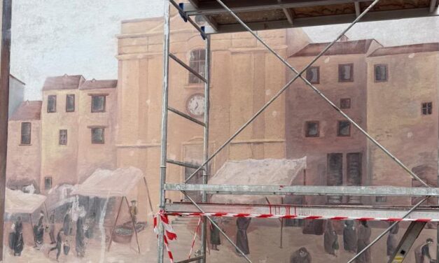 Sant’Omero, a luglio torna visibile il murale restaurato
