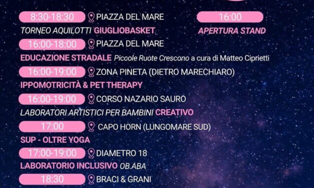 Giulianova, torna la Notte Rosa dello Sport