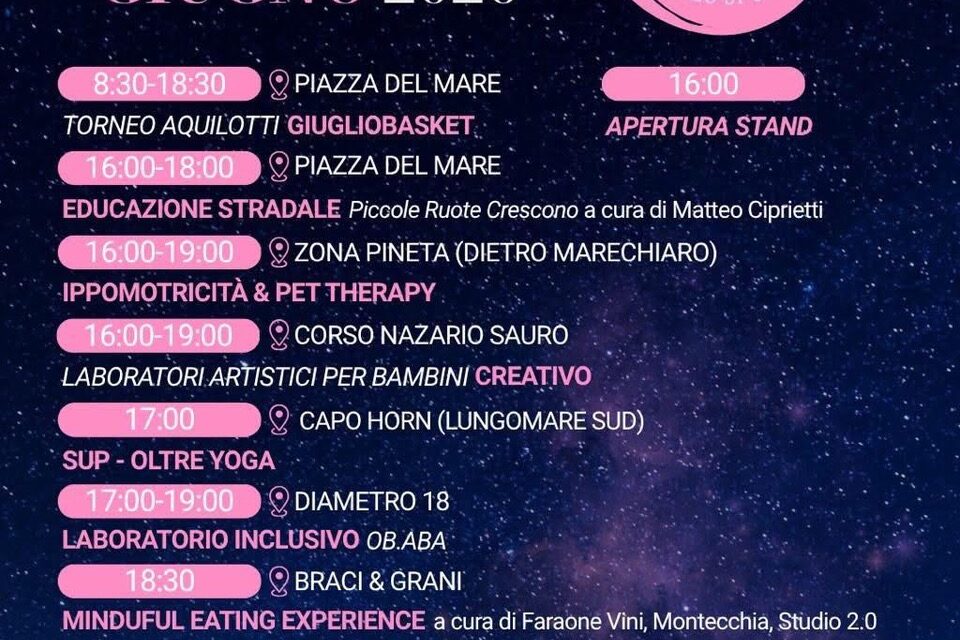 Giulianova, torna la Notte Rosa dello Sport