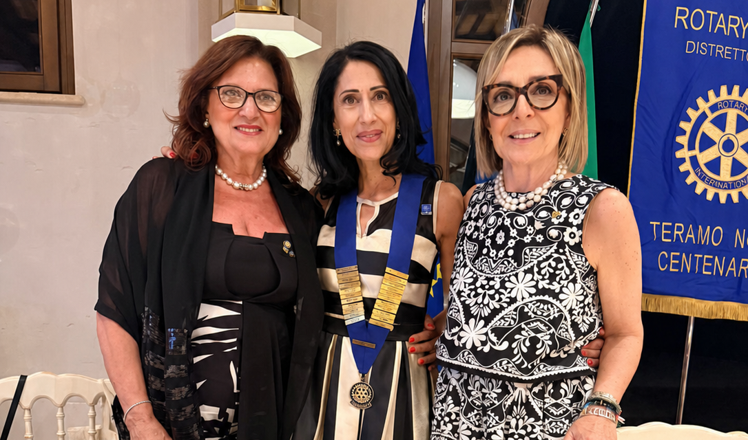 Rotary Teramo Nord Centenario, guida affidata ad Alessandra Pulcini