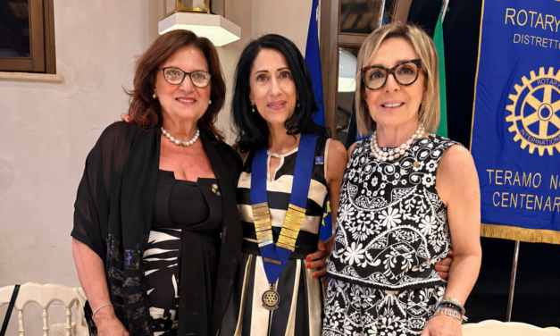 Rotary Teramo Nord Centenario, guida affidata ad Alessandra Pulcini