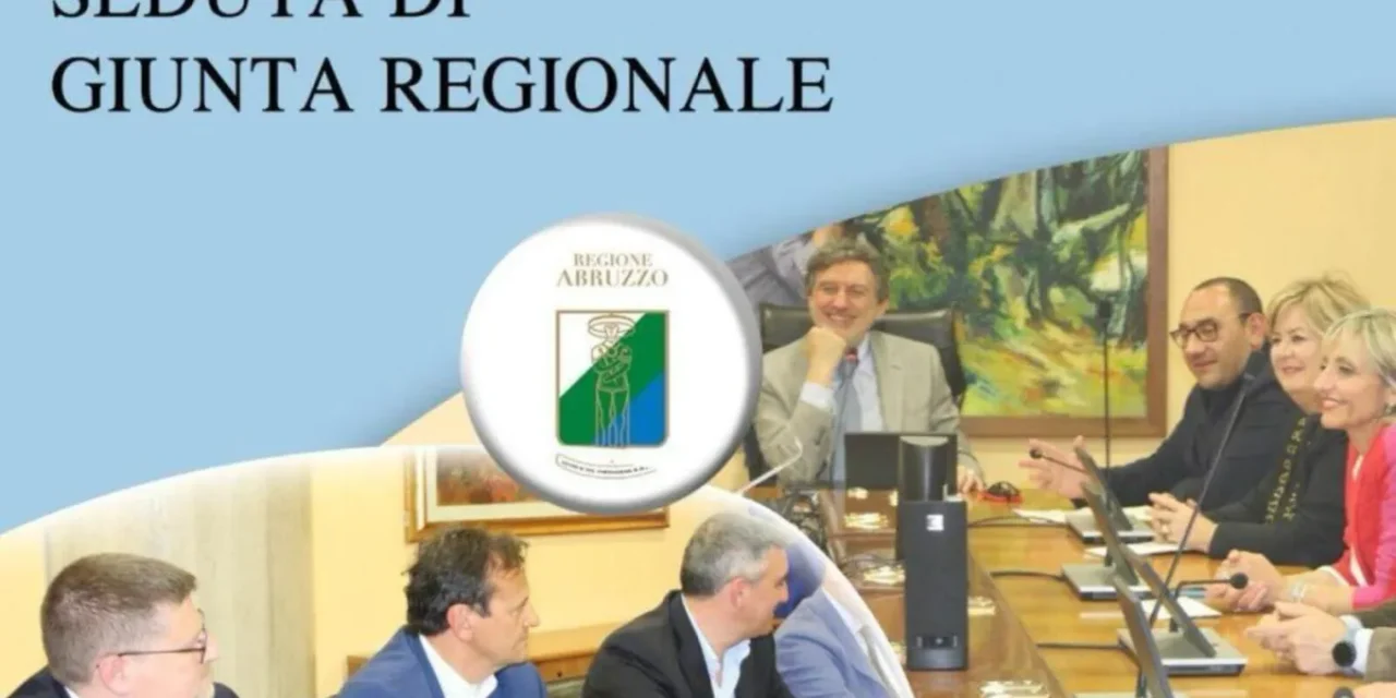 Giunta Abruzzo, misure su acqua e fondi per il territorio