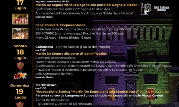 Martinsicuro riscopre il Cinquecento con Segura Tempora