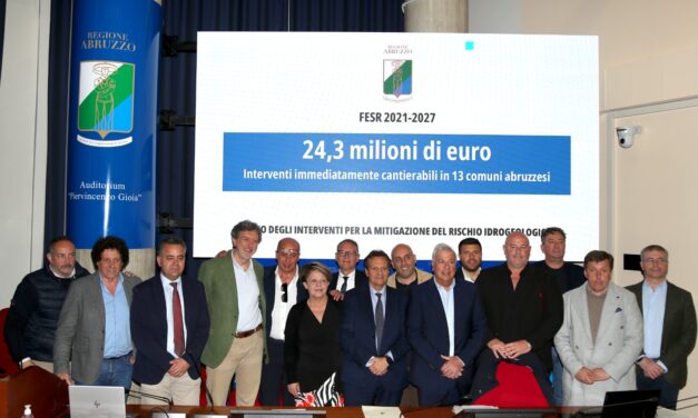 Rischio idrogeologico, fondi regionali per 13 Comuni abruzzesi