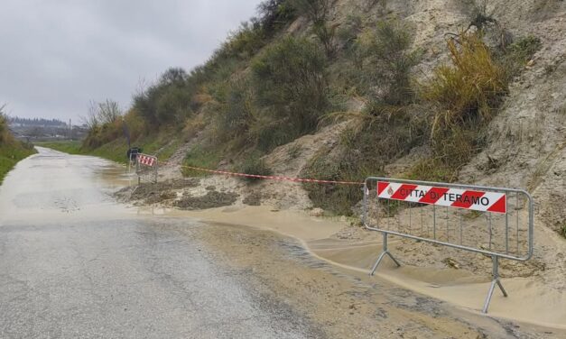 Maltempo nel Teramano, strade sotto osservazione a Teramo