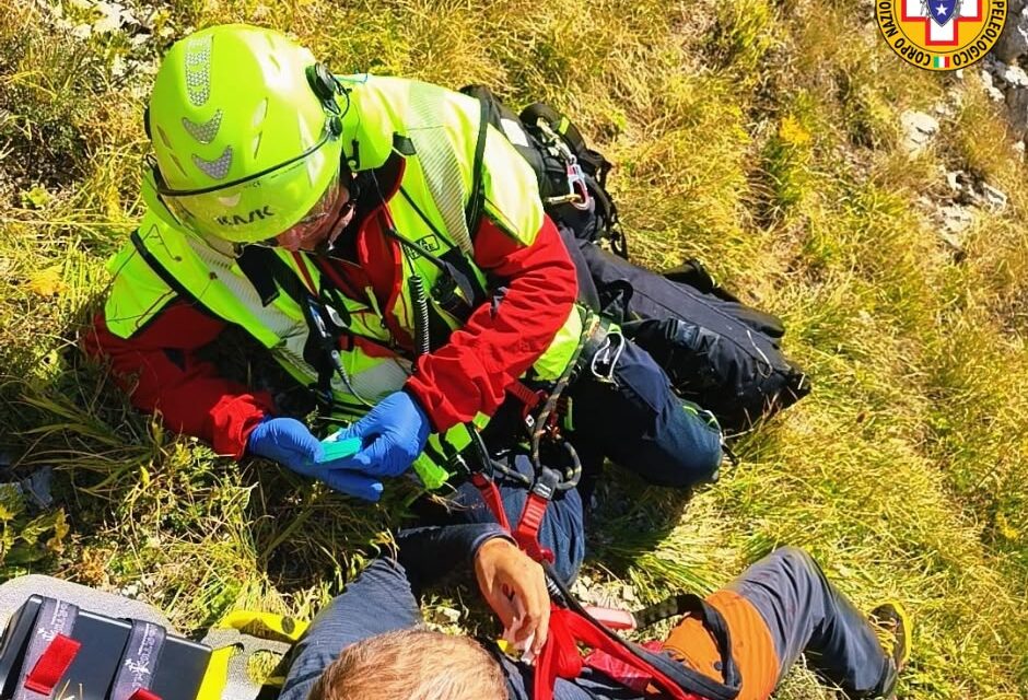 Monte Cafornia, escursionista soccorso dopo una caduta
