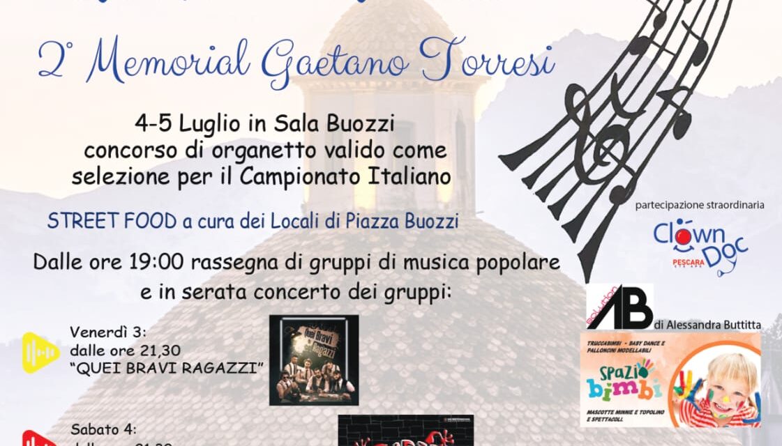 A Giulianova Alta tre serate di musica popolare in piazza Buozzi