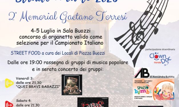 A Giulianova Alta tre serate di musica popolare in piazza Buozzi