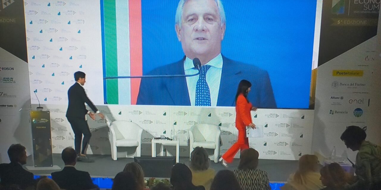 Summit economia, Tajani rilancia il ruolo strategico dell’Abruzzo
