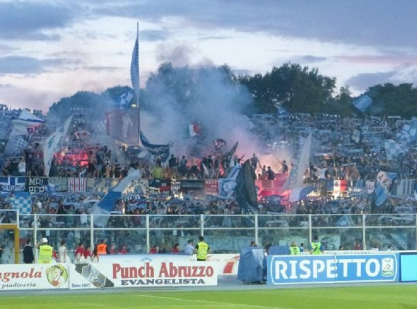 Pescara-Sampdoria, esaurita la Curva Nord: riapre il settore Sud