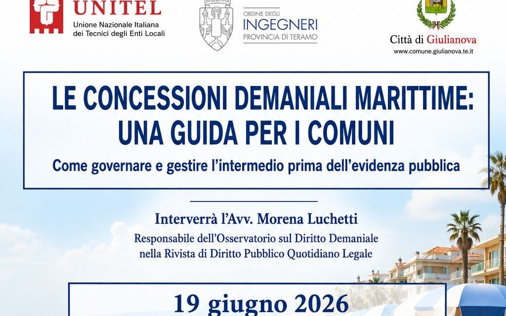 Demanio marittimo, a Giulianova incontro per tecnici e Comuni