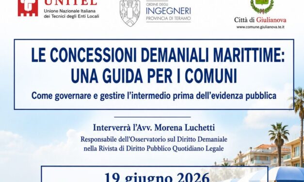 Demanio marittimo, a Giulianova incontro per tecnici e Comuni