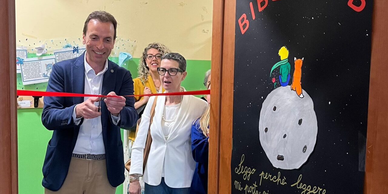 Villa Rosa, nuovo spazio lettura nella scuola primaria