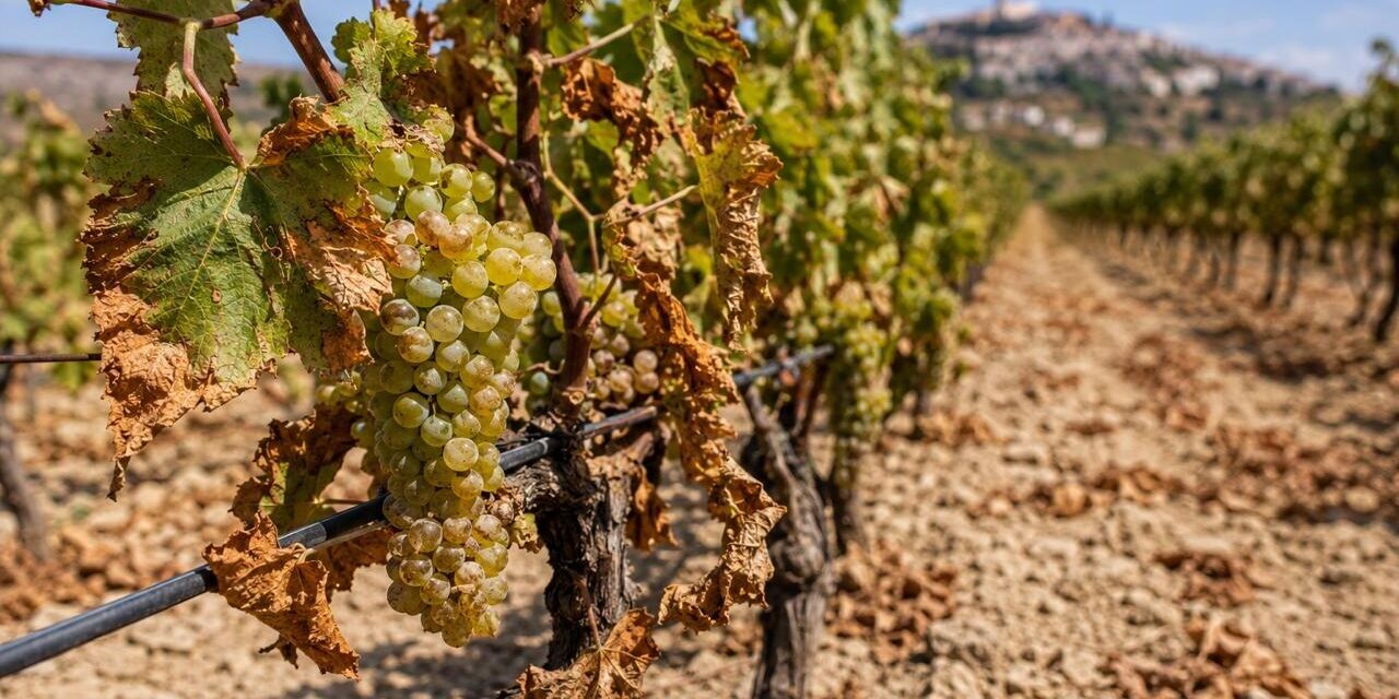 Vendemmia in Abruzzo, allarme siccità per vigne e cantine