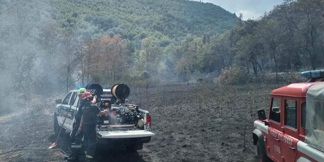 Incendi in Abruzzo, attenzione alta anche nel Teramano